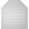 Ekena Millwork Octagonal Top Surface Mount PVC Gable Vent w/ 2"W x 2"P Brickmould Sill Frame, 24"W x 26"H GVPOT24X2603SF - alternate 3
